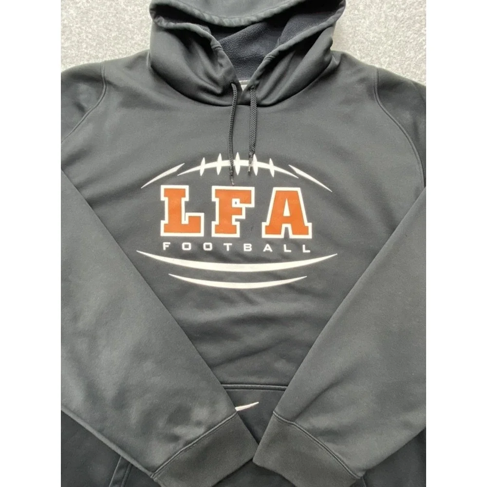 Nike Therma-Fit Hoodie Mens 2XL Black LFA Football Fleece Pullover Graphic
